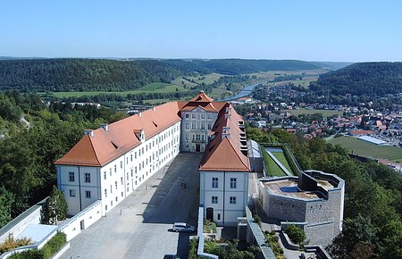 Schloss Hirschberg von oben