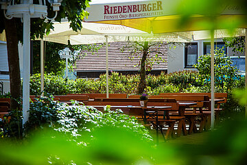Biergarten des Landgasthof Schneider in Riedenburg