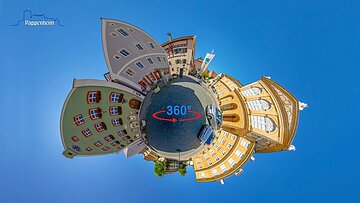 360°-Panorama von Pappenheim
