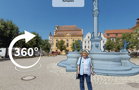 360 Grad Ansicht Stadt Neuburg