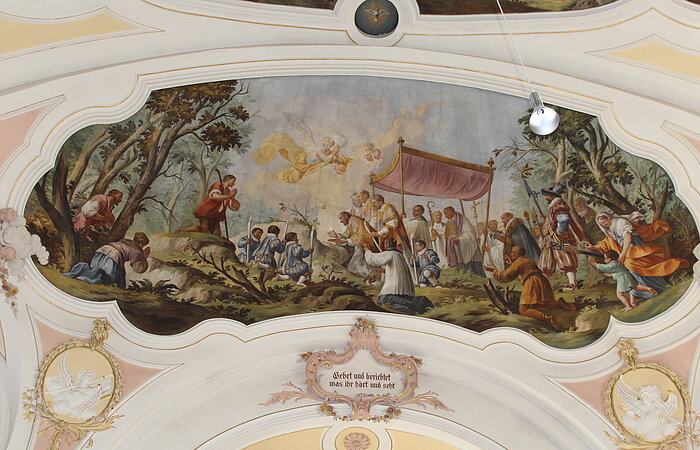 Fresko der Wallfahrtskirche St. Salvator in Bettbrunn
