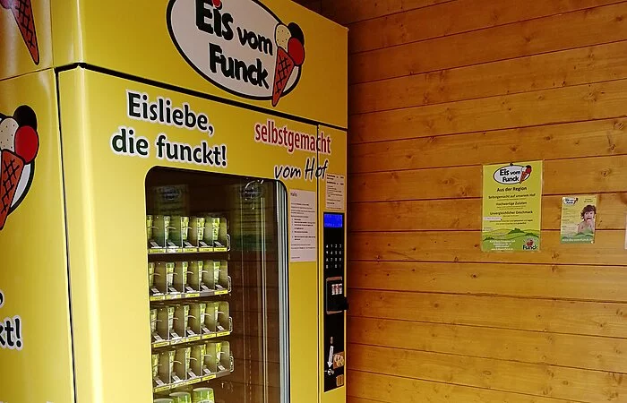 Eisautomat mit Münzeinwurf