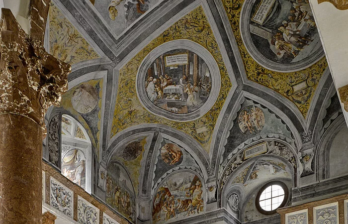 Schloss Neuburg an der Donau, Schlosskapelle, Innenansicht nach NW; © Bayerische Schlösserverwaltung, Rainer Herrmann, München