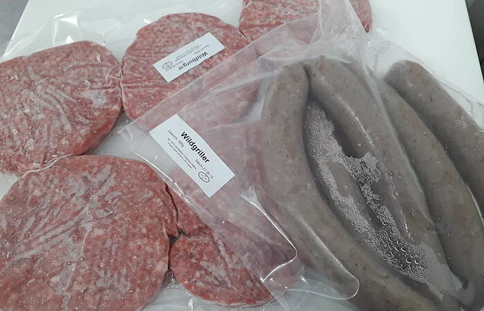 abgepackte Wurst