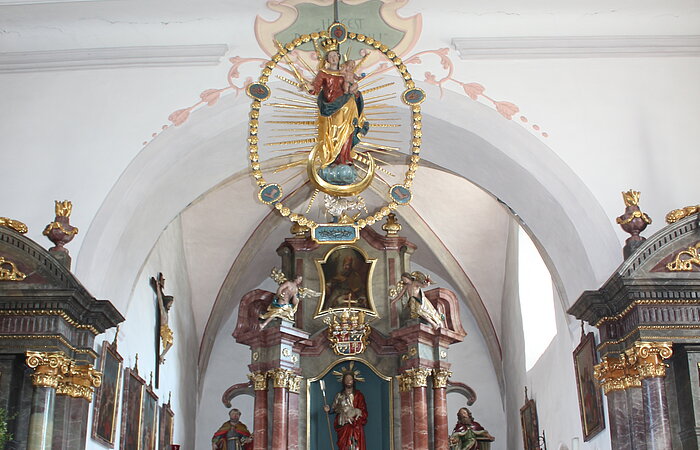 Kath. Kirche St. Nikolaus Pfünz Innenraum