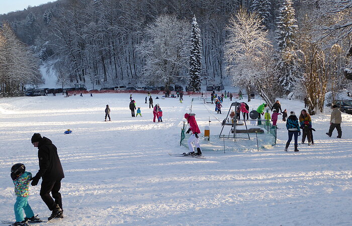 Kinderlift am Skihang