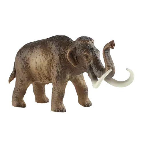 Kunststoff Mammutfigur, freistehend, mit erhobenem Rüssel