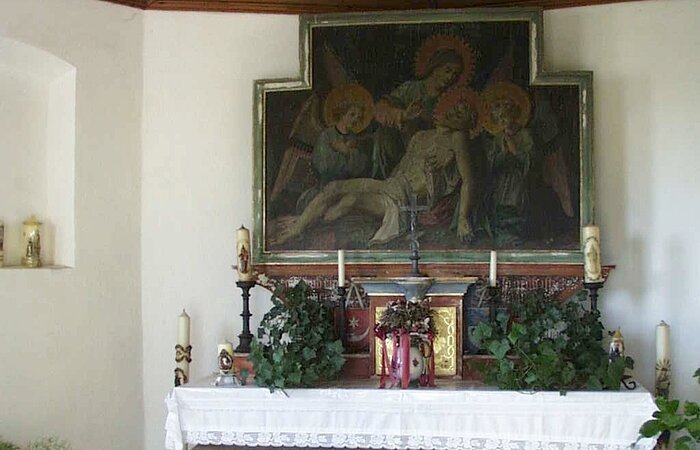 Altar in der Monheimer Brandkapelle