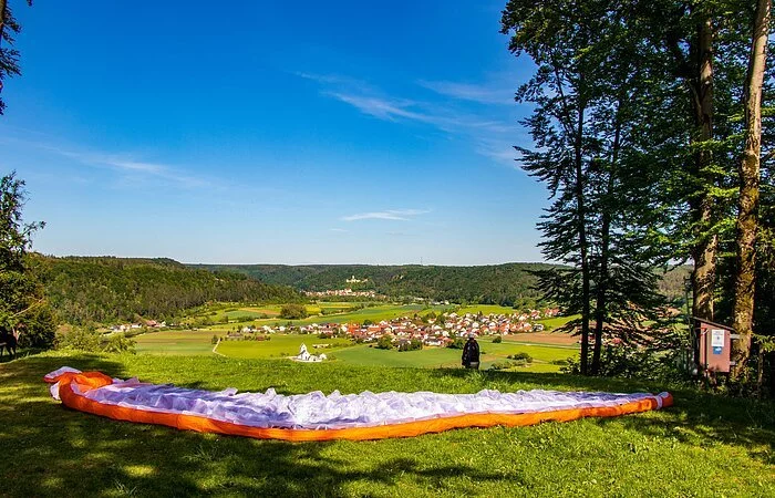 Drachenflugrampe bei Böhming am Schmetterlingsweg