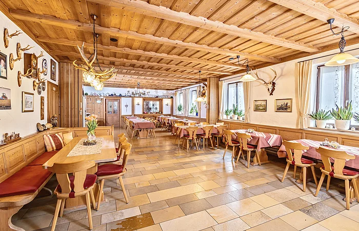 Speiseraum im Gasthof Schneiderwirt Hirnstetten