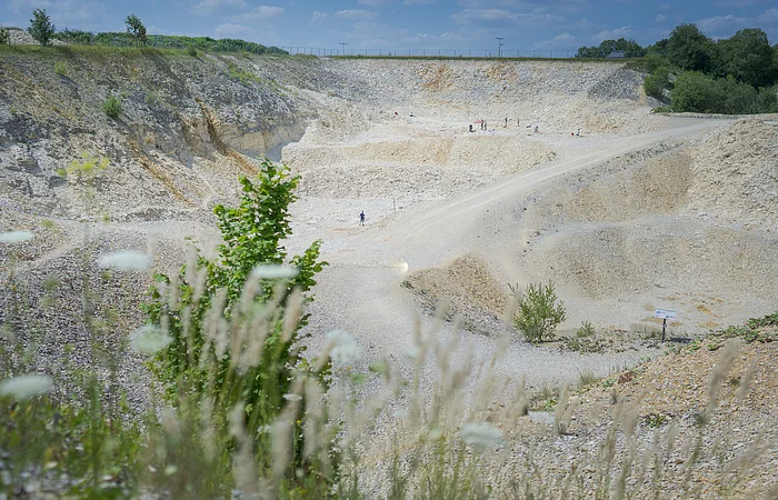 Blick in den Steinbruch am Blumenberg