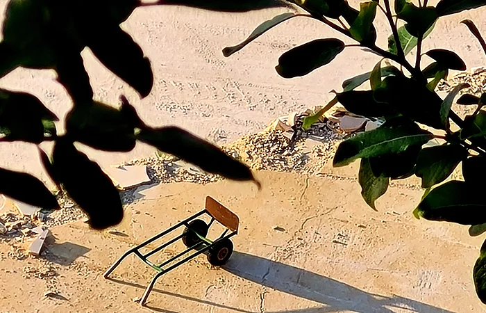 Blick in den Steinbruch