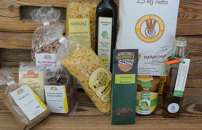 Verschiedene Regionale Produte aus Hainmühle Verkauf