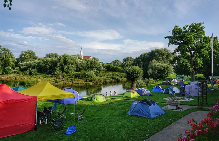 Der Kanuclub in Donauwörth am Ufer der Wörnitz gelegen