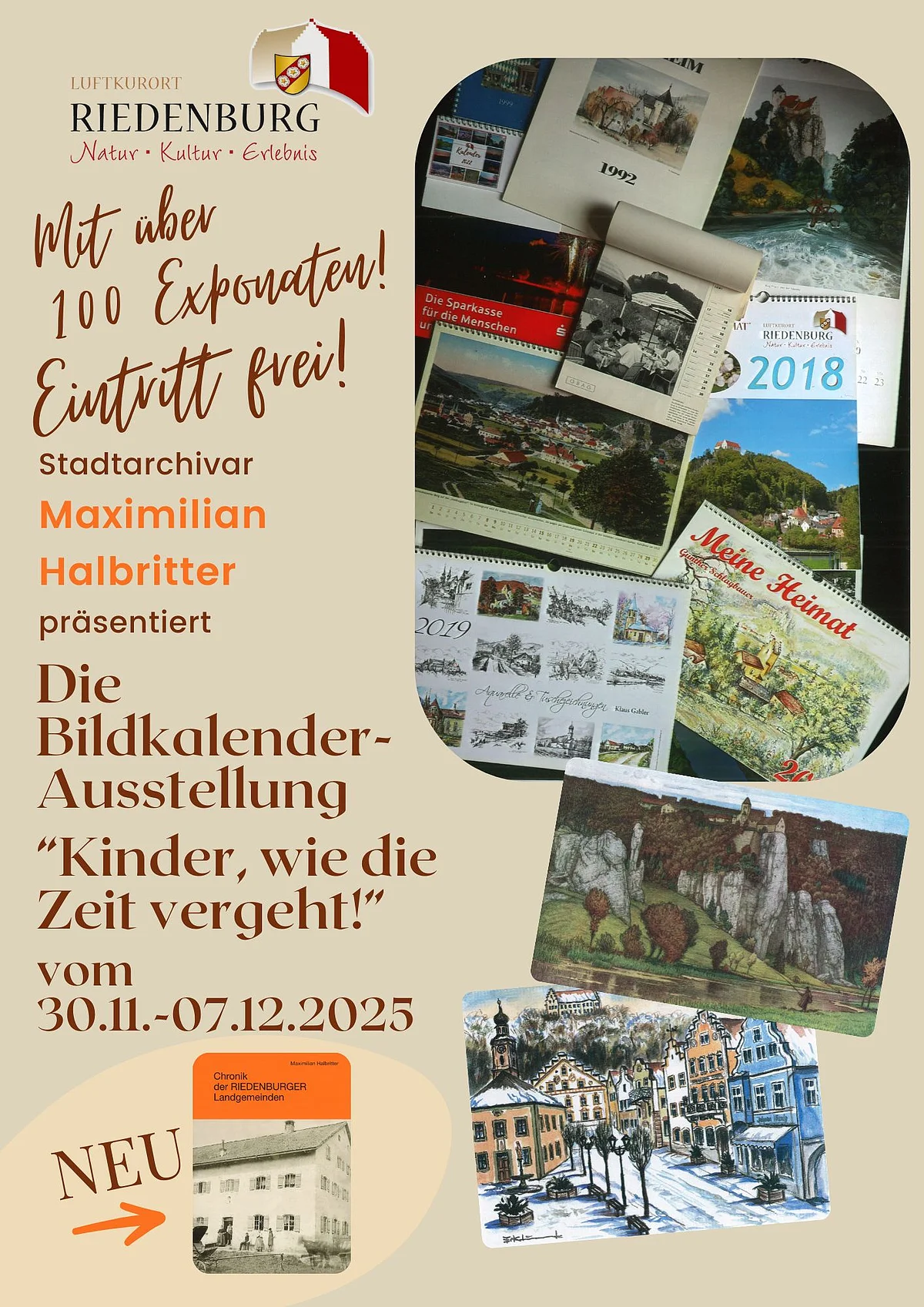 Plakat Weihnachtsausstellung 2025 Auf diesem Bild sieht man das Plakat der diesjährigen Weihnachtsausstellung.