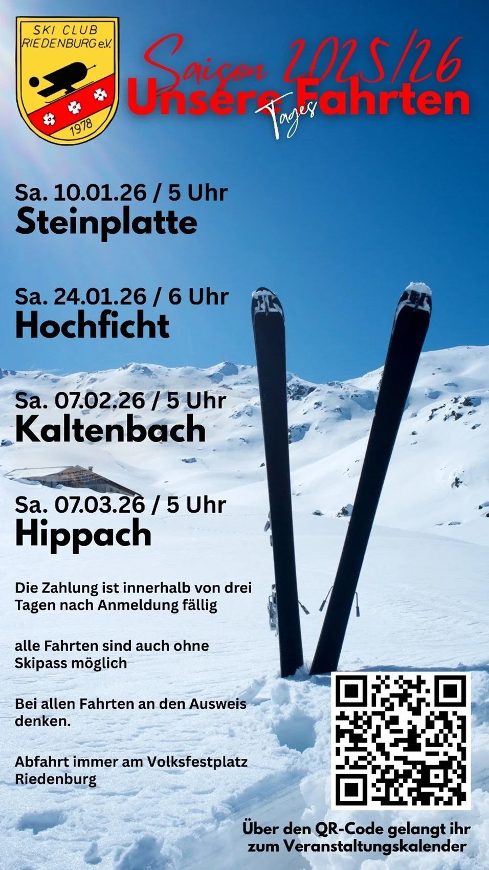 Tagesskifahrten Skiclub Riedenburg Tagesfahrten