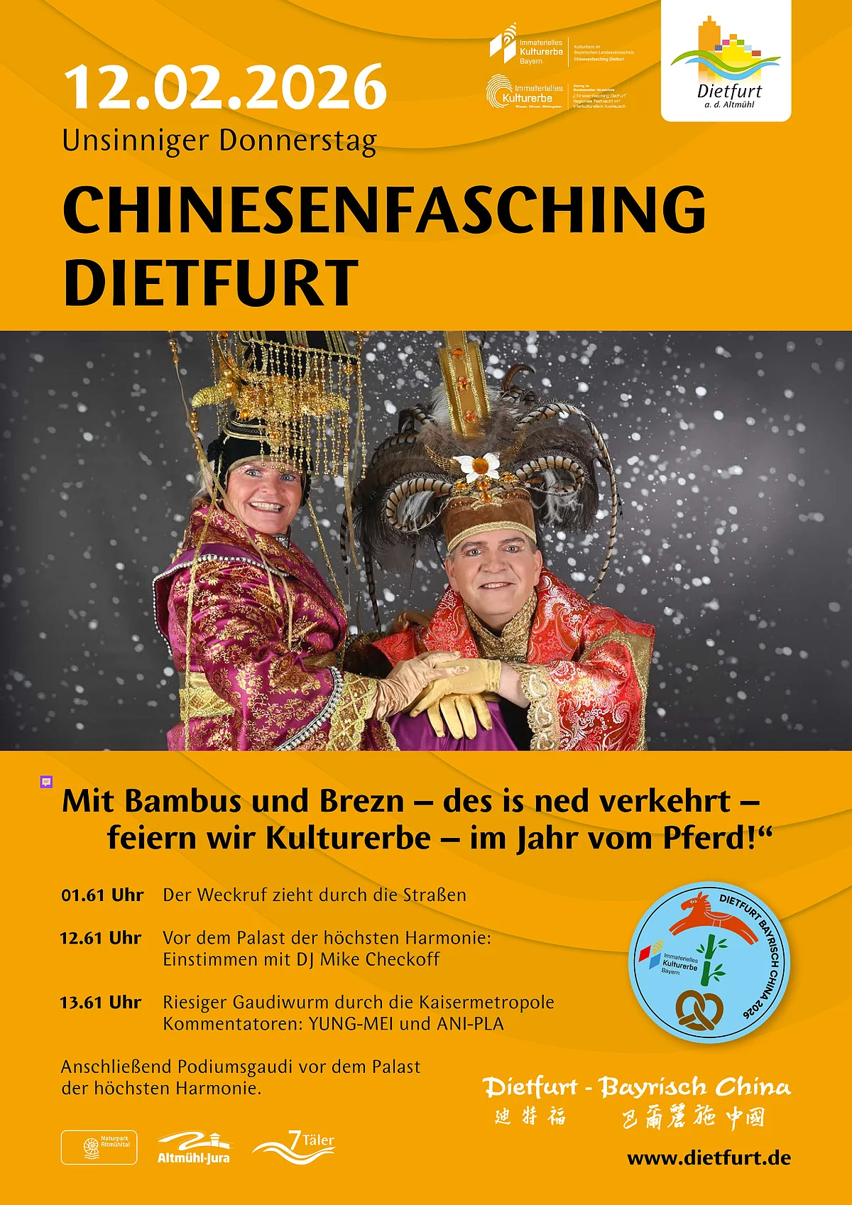 Chinesenfasching 2026 Plakat