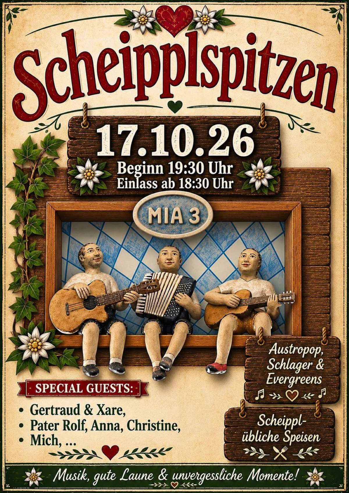 Scheipplspitzen mit MIA 3