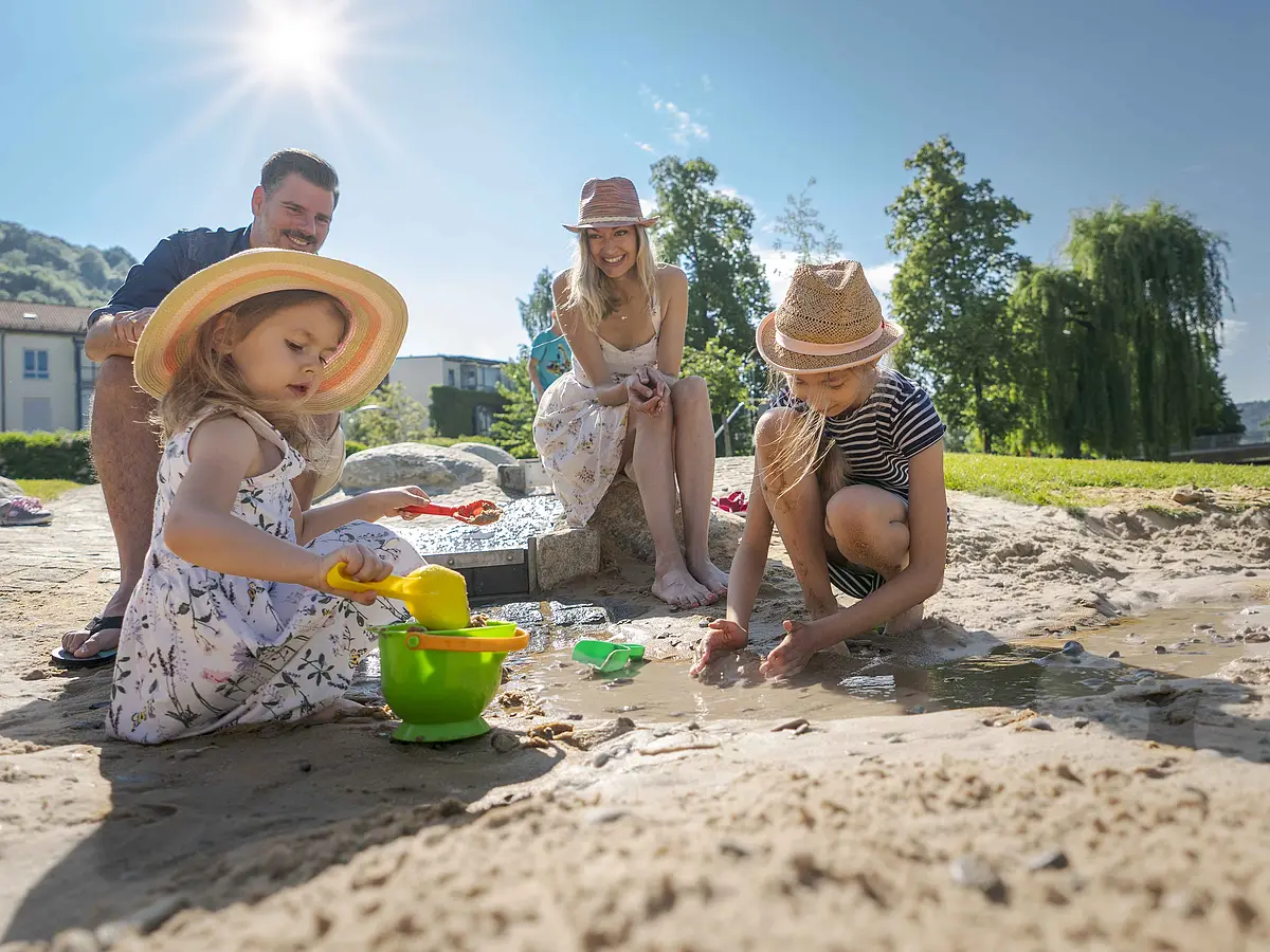 Sulzpark in Beilngries Wasserspielplatz im Sulzpark