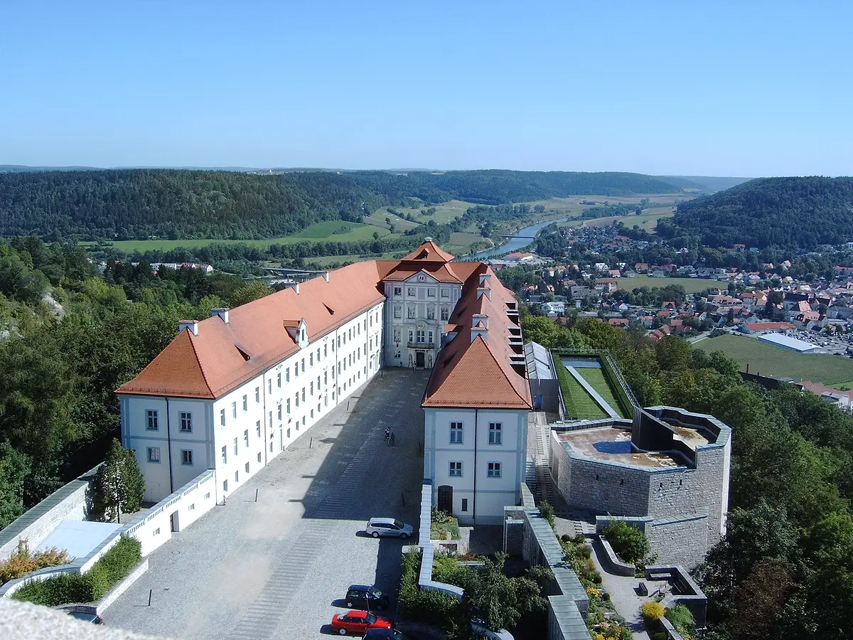 Schloss Hirschberg von oben