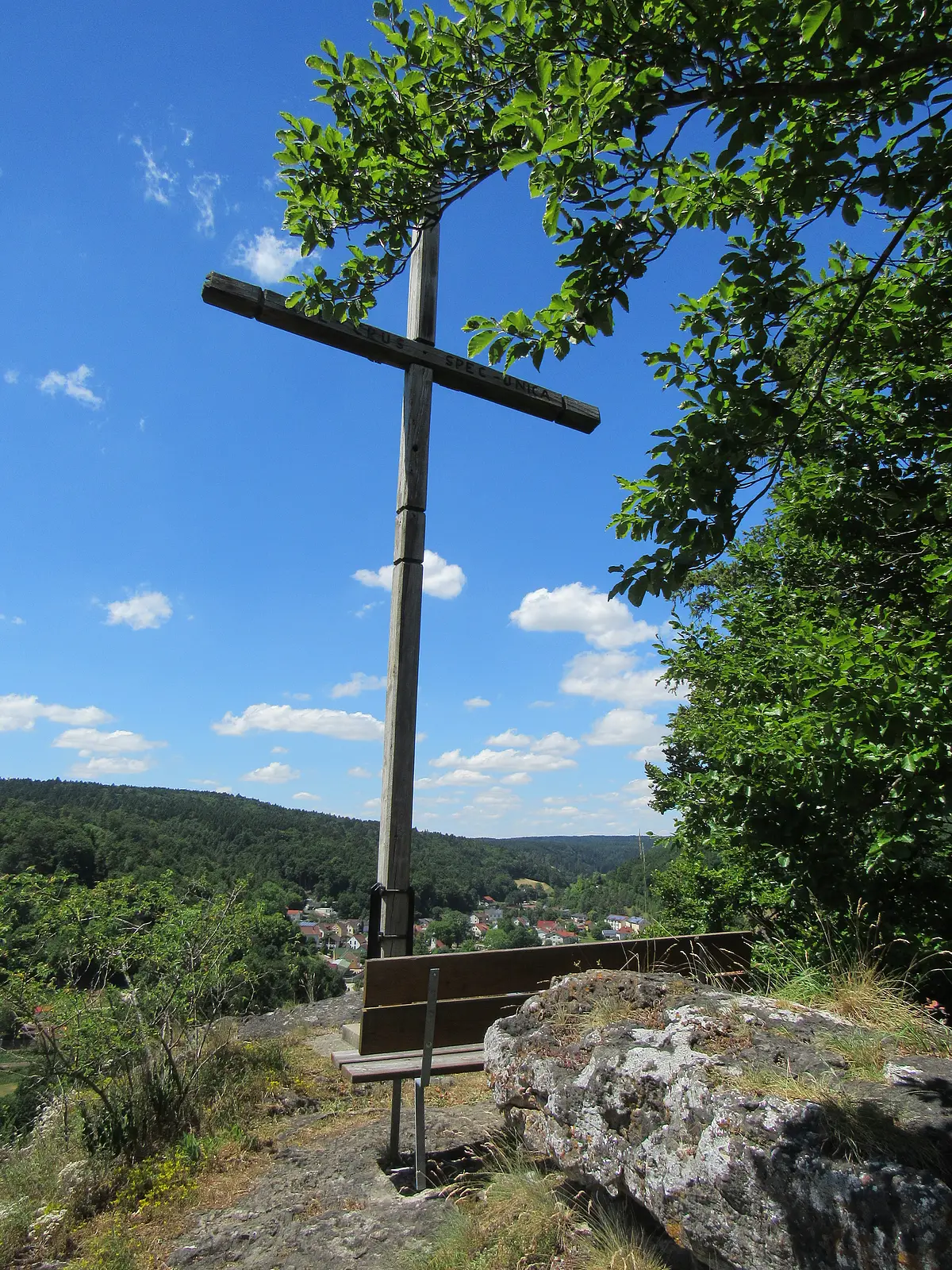 Hirschenstein Breitenbrunn Blick vom Hirschenstein in Breitenbrunn