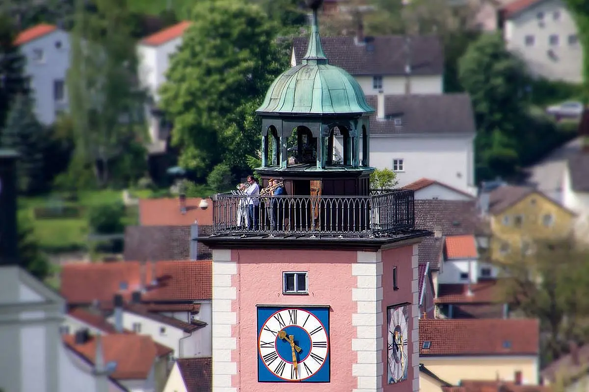 Turmblasen Turmbläser Rathausturm Eichstätt