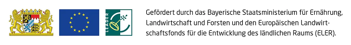 Förderhinweis für den GeoRadweg Altmühltal