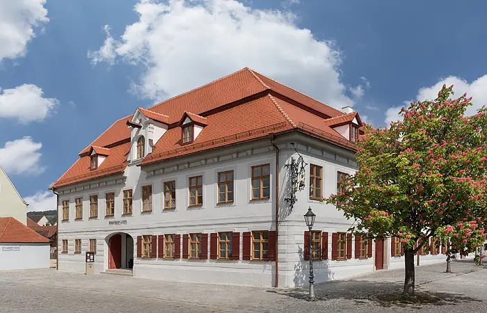 Post Berching Gebäude Ansicht von außen.