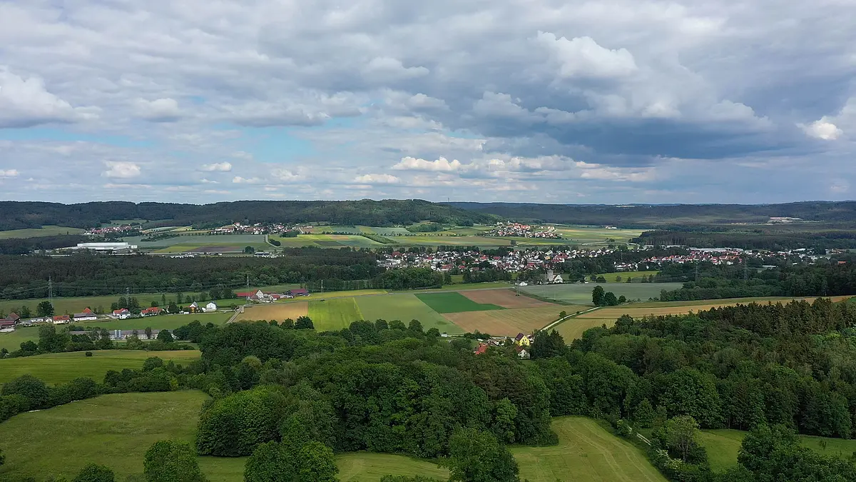 Mühlhausen Drohnenansicht Mühlhausen