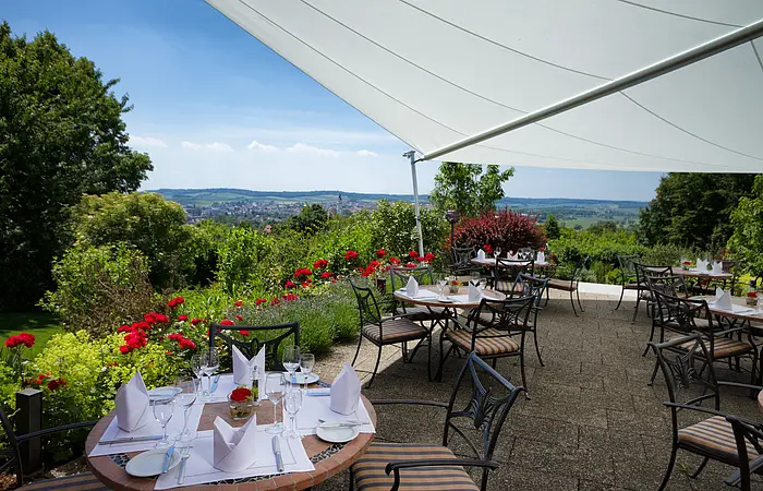 Terrassenaussicht vom Parkhotel Donauwörth