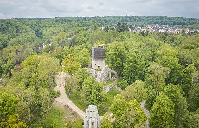 Burgruine von oben