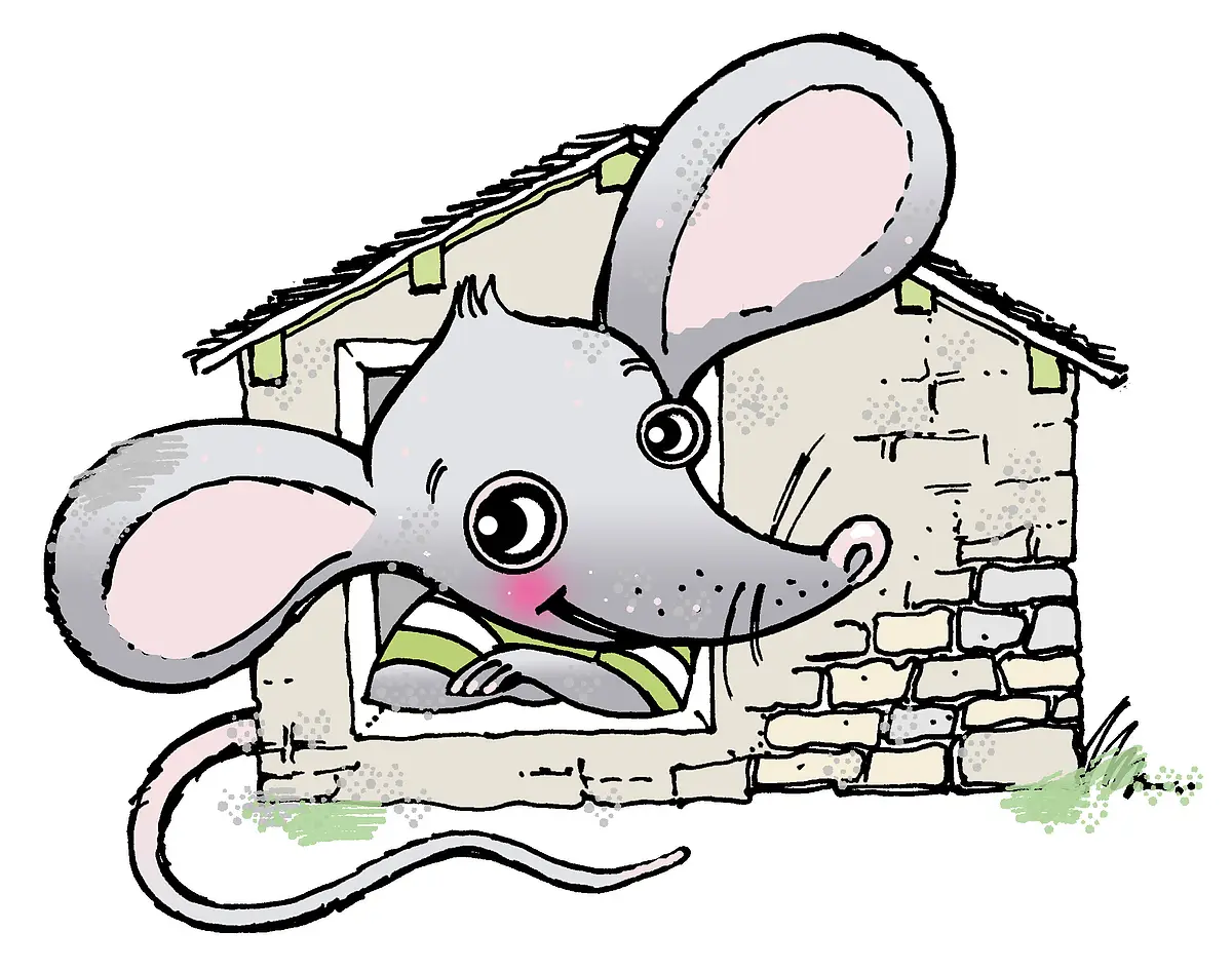 Hörprobe aus dem Jurahausmuseum Eine Maus schaut zum Fenster raus.