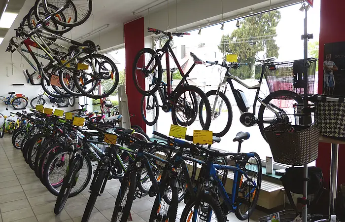 Die Fahrräder im Fahrrad Meyr