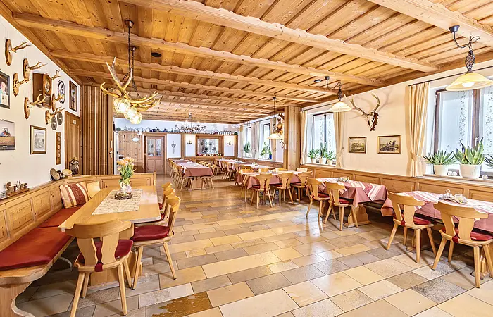 Speiseraum im Gasthof Schneiderwirt Hirnstetten