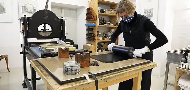 Handwerkskunst Lithographie: Ausstellung mit Skizzen von Maurizio Pedetti