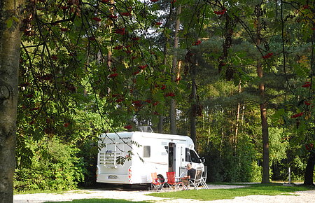 Wohnmobil am Waldcamping Brombach