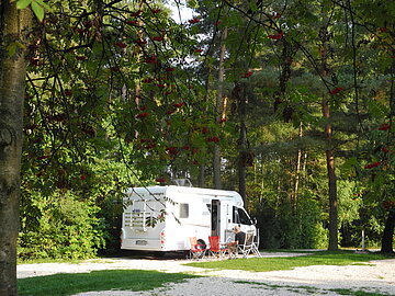 Wohnmobil am Waldcamping Brombach