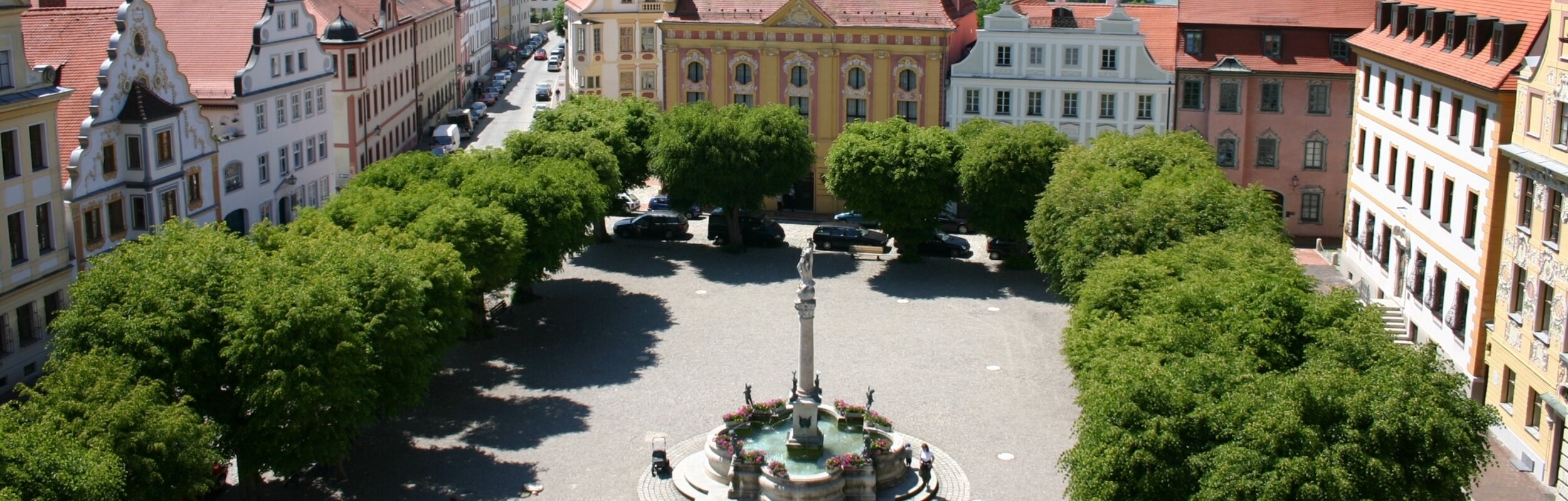 Der Karlsplatz in Neuburg a.d. Donau